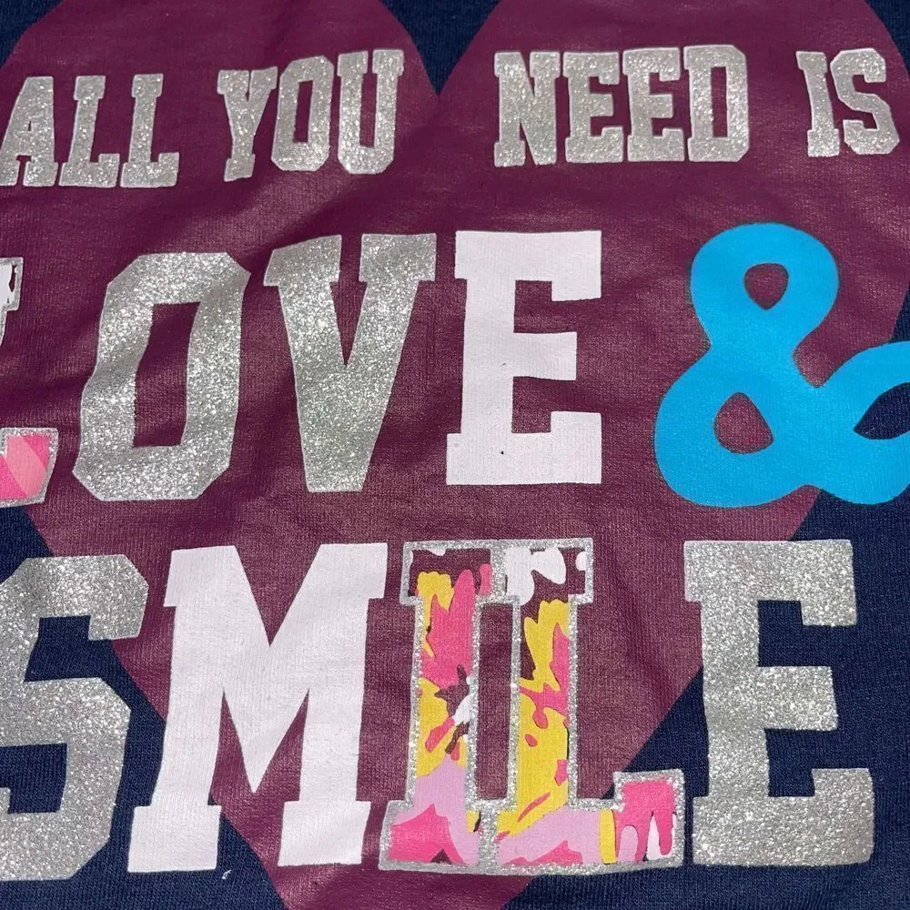 Delia’s Girl Sweatshirt w/ Embroidered Sleeves -‎ Kids Size Large (14/16)